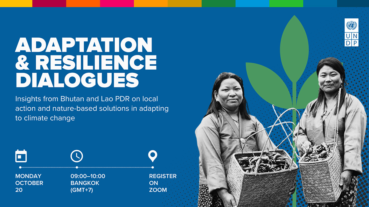 Event banner: Adaptation and Resilience Dialogues | Insights from Bhutan and Lao PDR