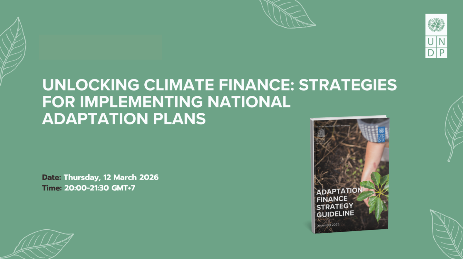 Webinar opening slide with title, date and AFSG publication cover 