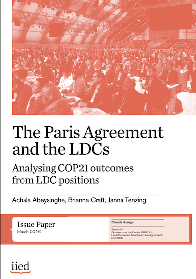 The Paris Agreement and the LDCs | UNDP Climate Change Adaptation