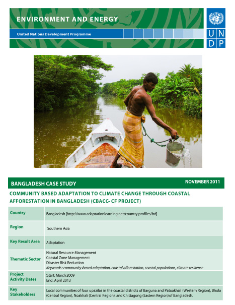 UNDP-ALM Case Study: Bangladesh (November 2011) | UNDP Climate Change ...