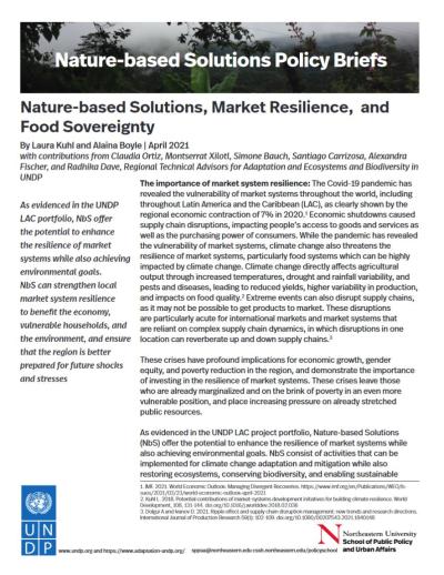 Nature-based solutions policy brief - Nature-based solutions